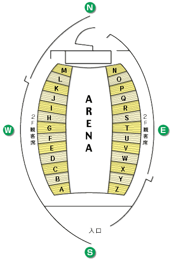 セキスイハイムスーパーアリーナ座席案内
